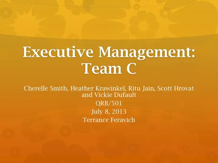 executive management team c