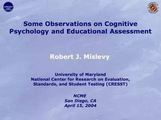 Some Observations on Cognitive Psychology and Educational Assessment