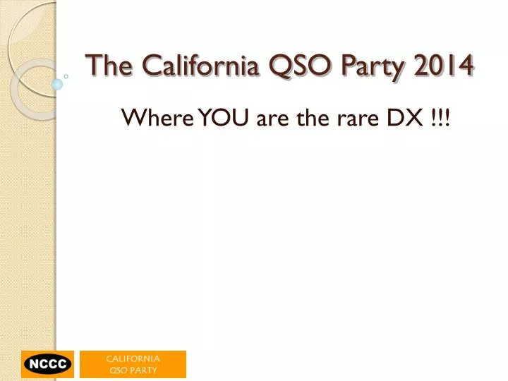 the california qso party 2014