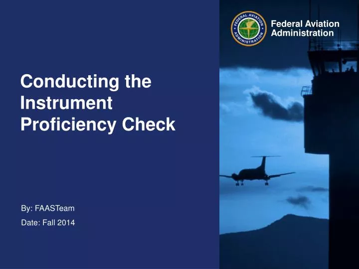 conducting the instrument proficiency check