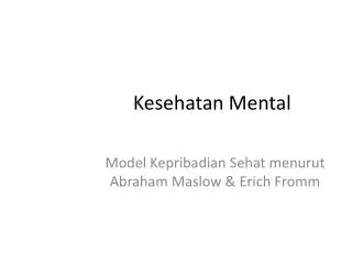 kesehatan mental