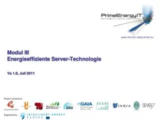 modul iii energieeffiziente server technologie vs 1 0 juli 2011