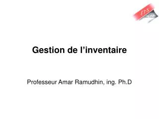 gestion de l inventaire
