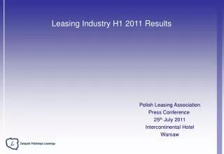 Leasing Industry H1 2011 Results
