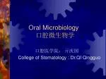 Oral Microbiology 口腔微生物学 - slide 1