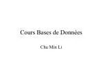 Cours Bases de Données - slide 1