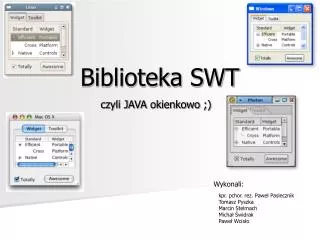 biblioteka swt