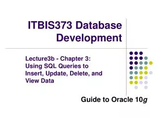 ITBIS373 Database Development