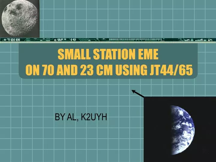 small station eme on 70 and 23 cm using jt44 65