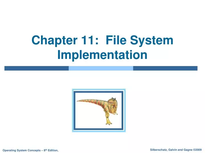 chapter 11 file system implementation