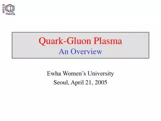 Quark-Gluon Plasma An Overview