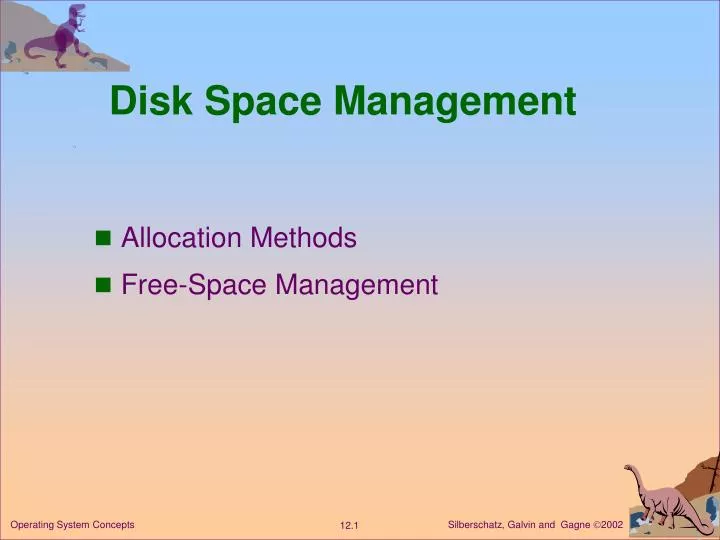 disk space management