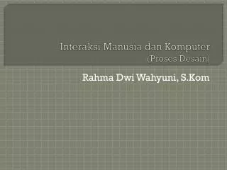 interaksi manusia dan komputer proses desain