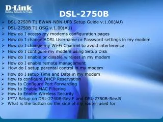 DSL-2750B
