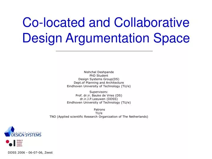 co located and collaborative design argumentation space