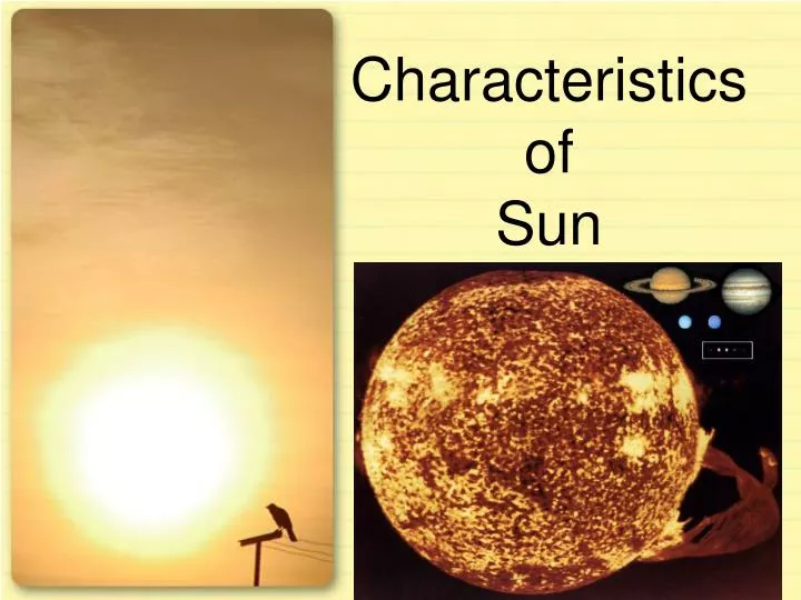 characteristics of sun