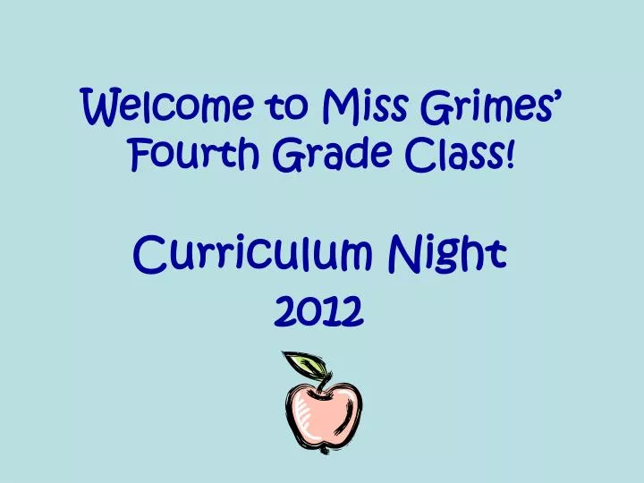 welcome to miss grimes fourth grade class