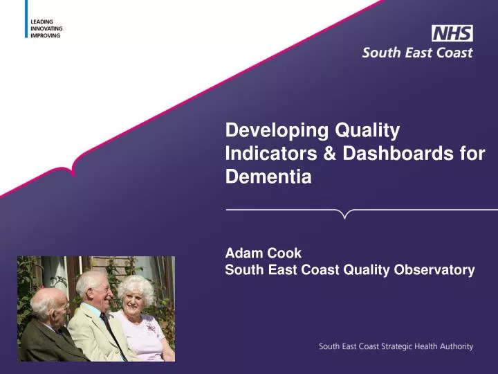 developing quality indicators dashboards for dementia