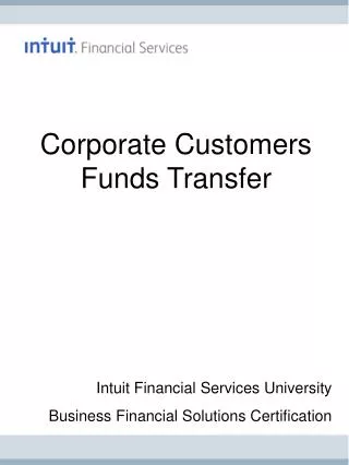Corporate Customers Funds Transfer