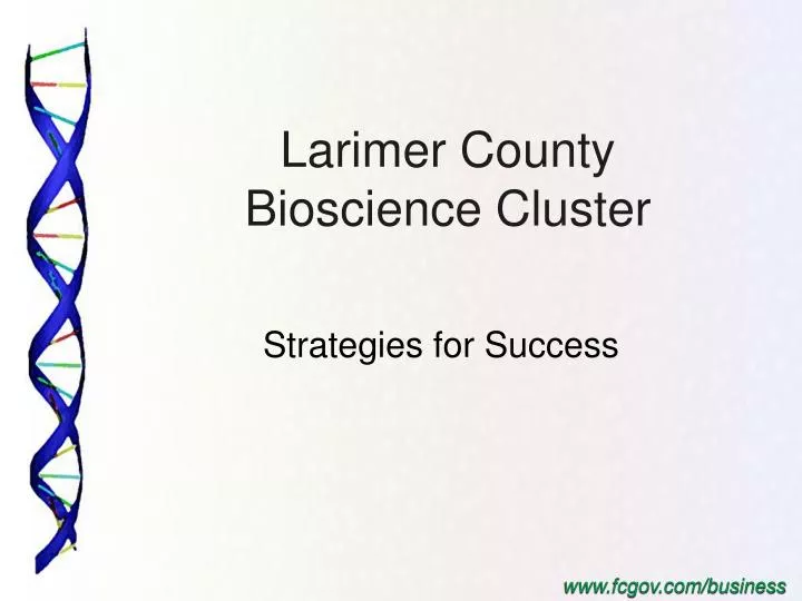 larimer county bioscience cluster