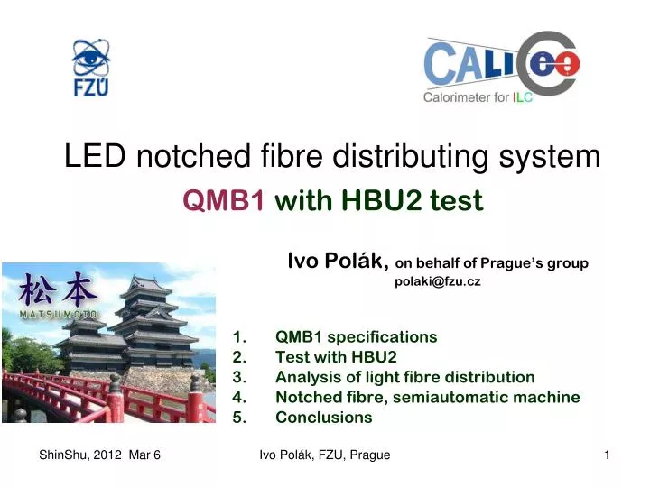 led notched fibre distributing system qmb1 with hbu2 test