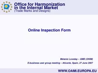 Online Inspection Form