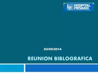 reunion biblografica