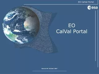 EO CalVal Portal