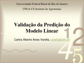 valida o da predi o do modelo linear