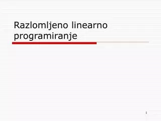 razlomljeno linearno programiranje