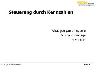 steuerung durch kennzahlen