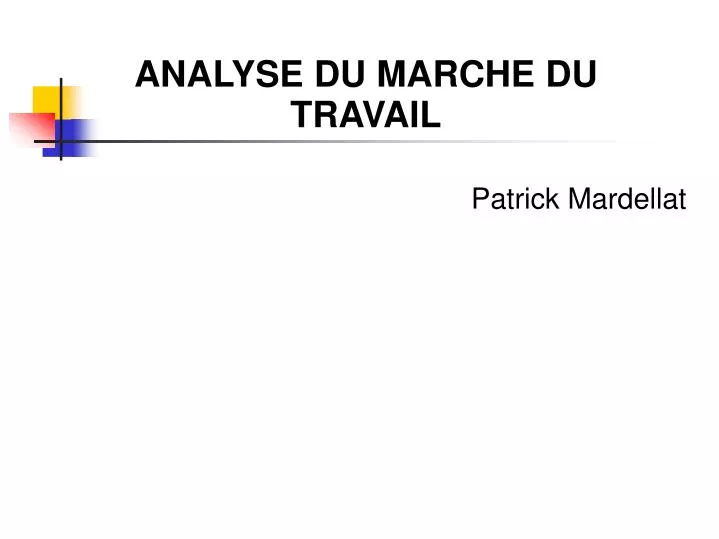 STATA pour l'analyse du marché du travail