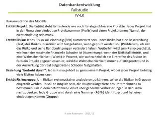 datenbankentwicklung fallstudie iv lk