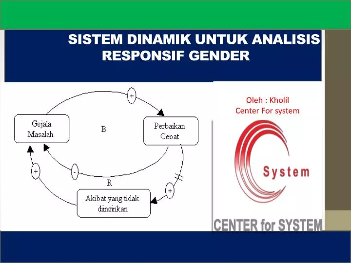 sistem dinamik untuk analisis responsif gender