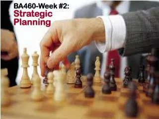 BA460-Week #2: Strategic Planning