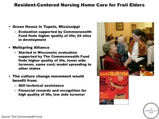 Resident-Centered Nursing Home Care for Frail Elders