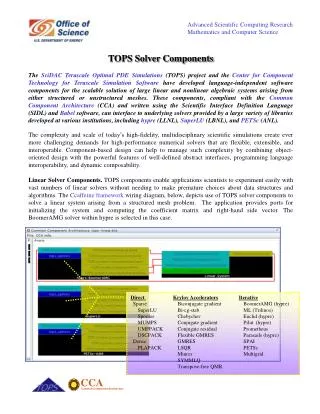 TOPS Solver Components
