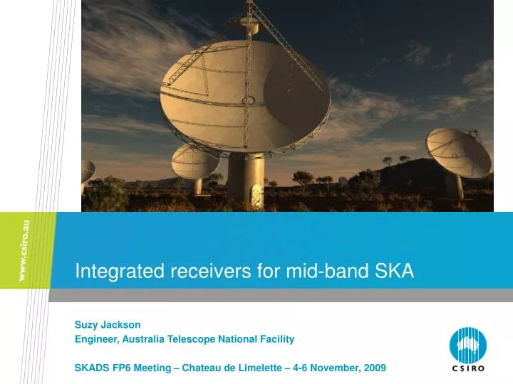 integrated receivers for mid band ska