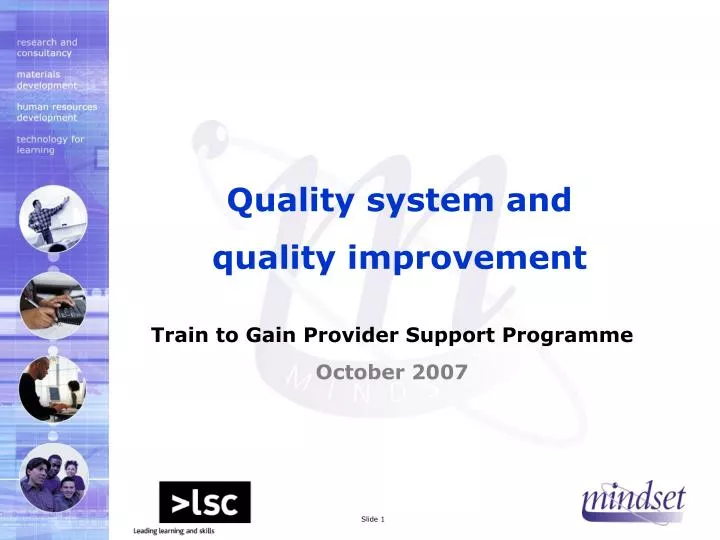 quality system and quality improvement