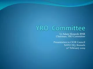YRO Committee
