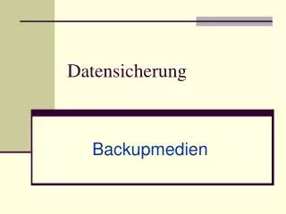 datensicherung