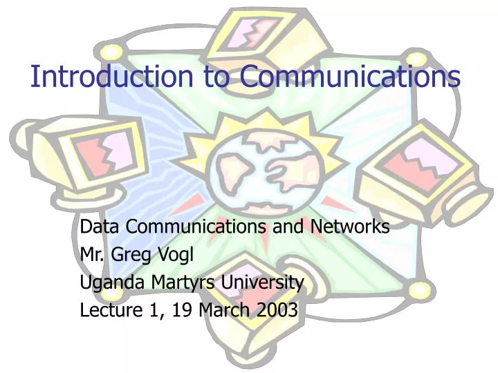 introduction to communications