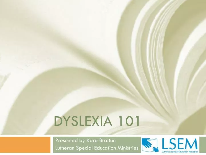 dyslexia 101