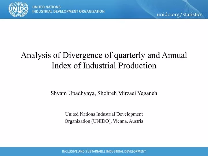 analysis of divergence of quarterly and annual index of industrial production