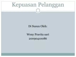 kepuasan pelanggan