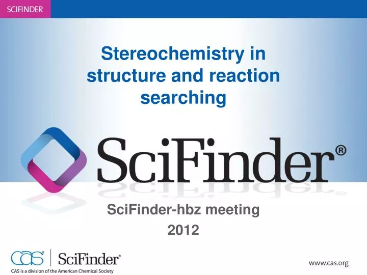 stereochemistry in structure and reaction searching