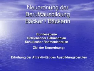 PPT - Die Berufsausbildung PowerPoint Presentation, Free Download - ID ...