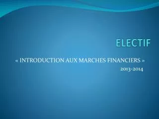 electif