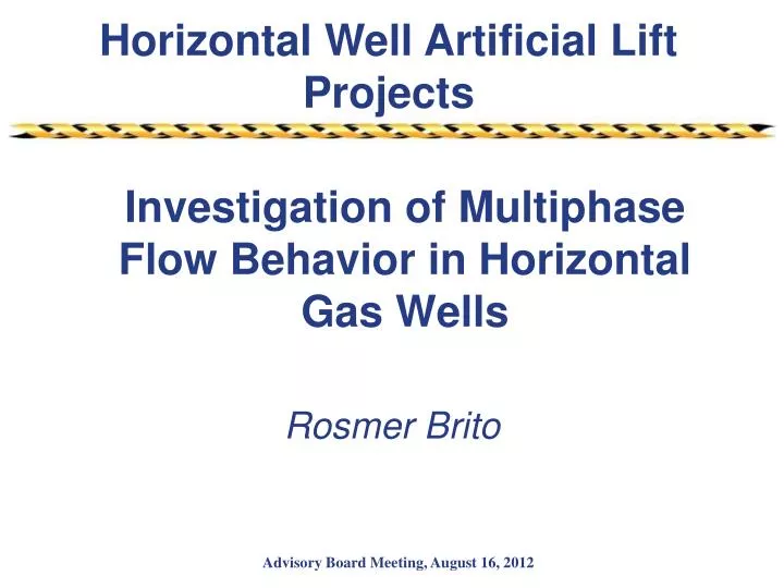 investigation of multiphase flow behavior in horizontal gas wells