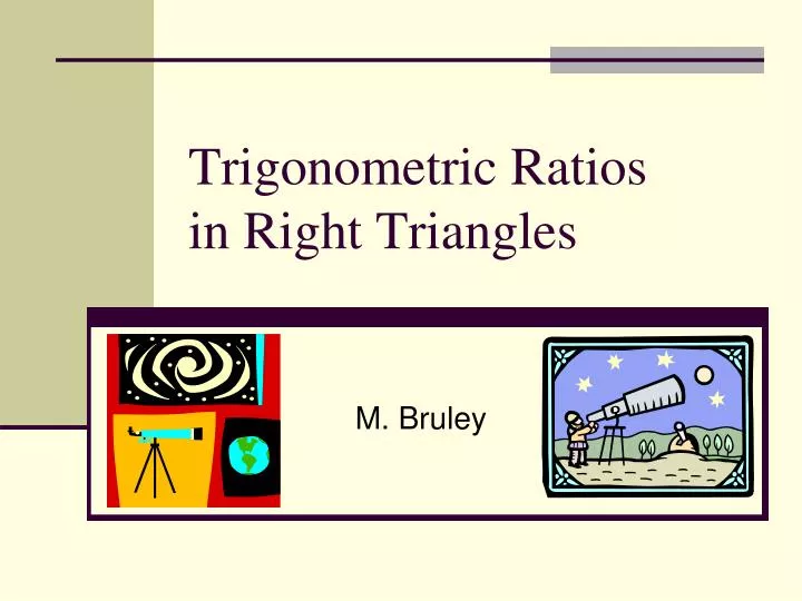 trigonometric ratios in right triangles